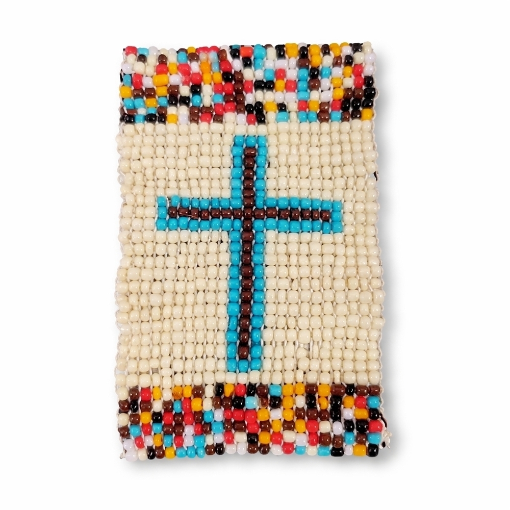 Beaded Cross Bracelet | Southwest Boho Seed Bead Bracelet Faith Jewelry gift nwt
